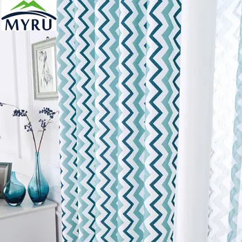 

MYRU Korean Dew Stripe Curtain for Bedroom and Living Room