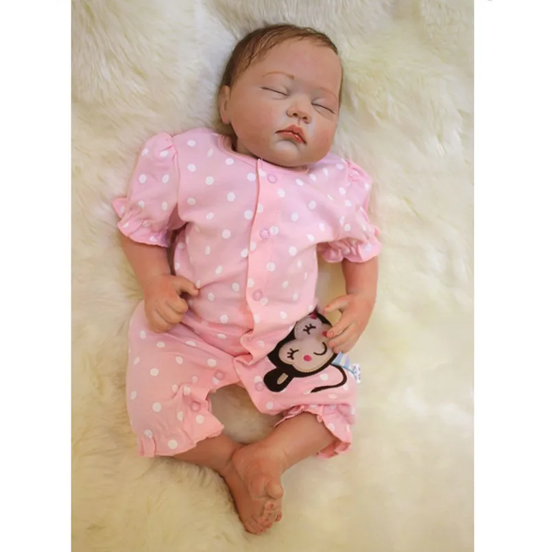 Real Reborn Babies Sleeping Doll Newborn Toys for Children's Birthday Gift,20 Inch Realistic Baby Doll Girl Toy Gifts Boneca