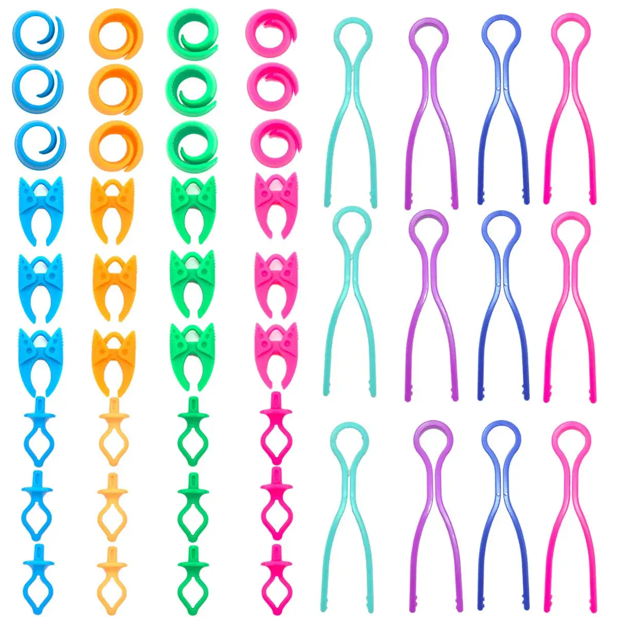 

48 pcs Thread Buddies-Bobbin Holder/Bobbin Thread Clamps/Peel Thread Spool Huggers for Embroidery Quilting Sewing machine
