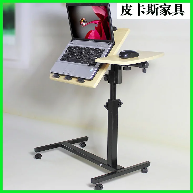 Notebook computer desk bed, bedside tables sofa table lazy bed stand shelves books on the