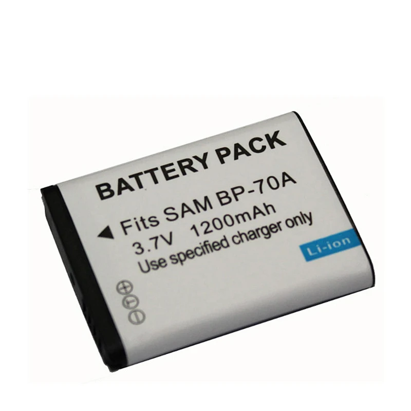 1200 мАч для SAMSUNG BP 70A BP70A цифровых фотоаппаратов аккумулятор видеокамера 70 BP70 70EP BP70EP