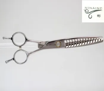 

6.5 inch " NINAINC" hair thinning shears Japanese Hitachi 440C with 14 Teeth