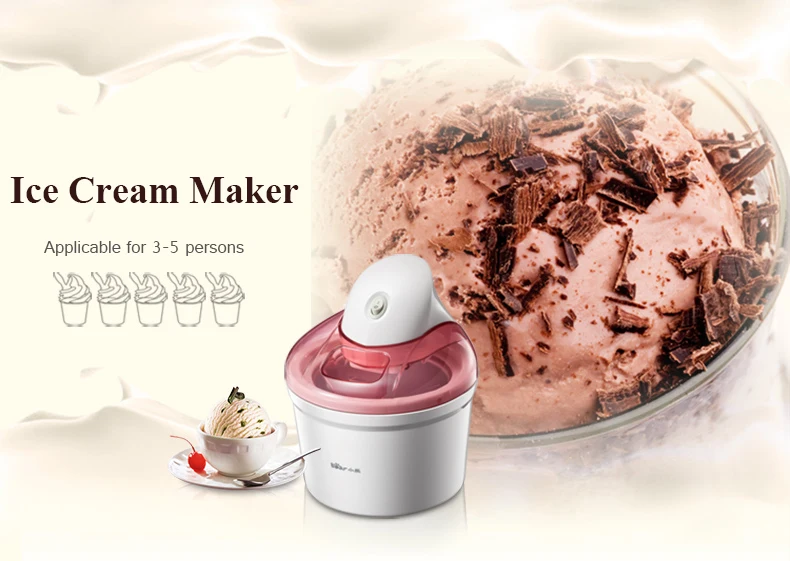 1.2L Ice Cream Machine Household Automatic Ice Cream Machine Mini Fruit Ice Cream Maker Electric DIY Ice Cream Maker BQL-A12G1