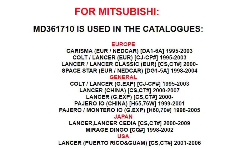 MH Электронный для Mitsubishi Colt Lancer Pajero Mirage Dingo Space Star высококачественный 1 ремонтный катушка зажигания MD361710
