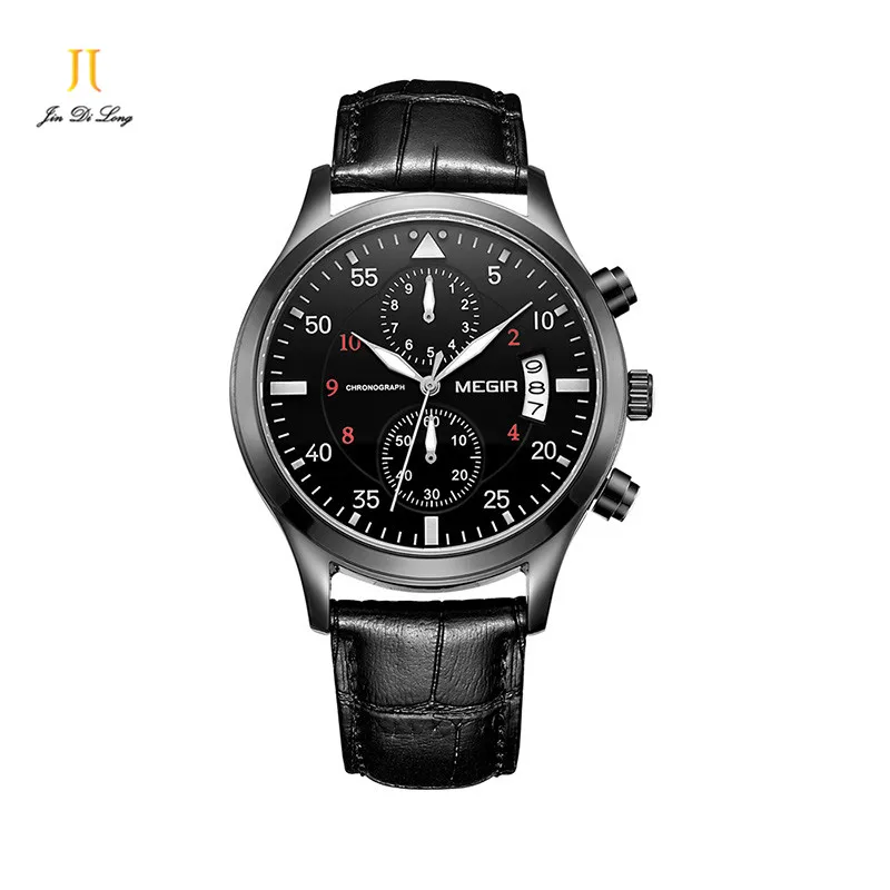 

2 *#2018 Mens Watches Top Brand Luxury Men's Quartz Watch Waterproof Sport Military Watches Men Leather Relogio Masculino