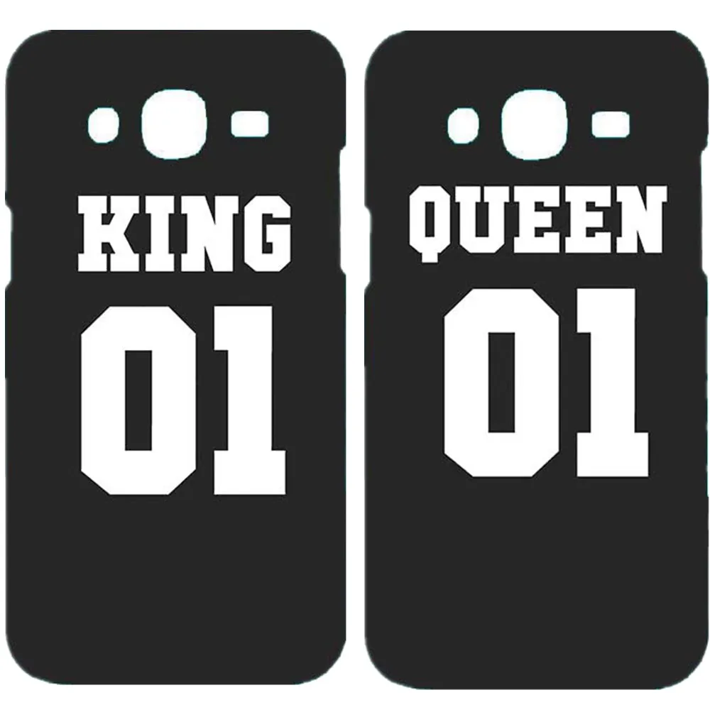 

King Queen soft TPU Case Cover For Samsung S6 S7 EDGE S8 PLUS S9 S9 PLUS NOTE 8 phone shell
