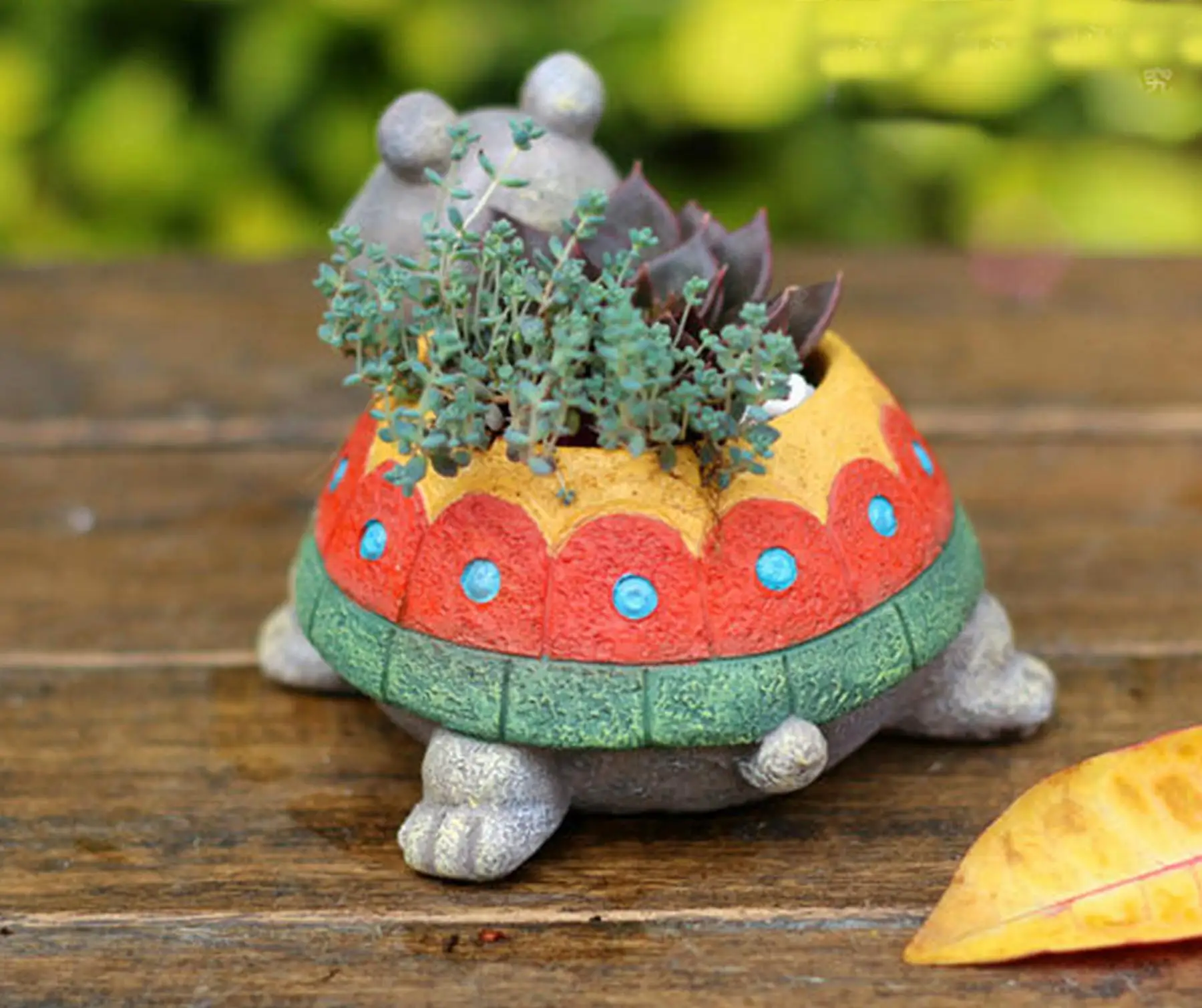 100 Turtle Succulent Planter For Desert Vivaria Plants Tortoise Resin Pot Cacti Succulent Plant Flower Planter Mini