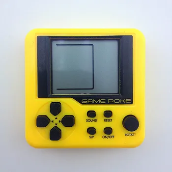

KaRue 10PCS Tetris handheld game console Portable Mini game Children's puzzle Toys Mini Square Handheld Game PlayeR