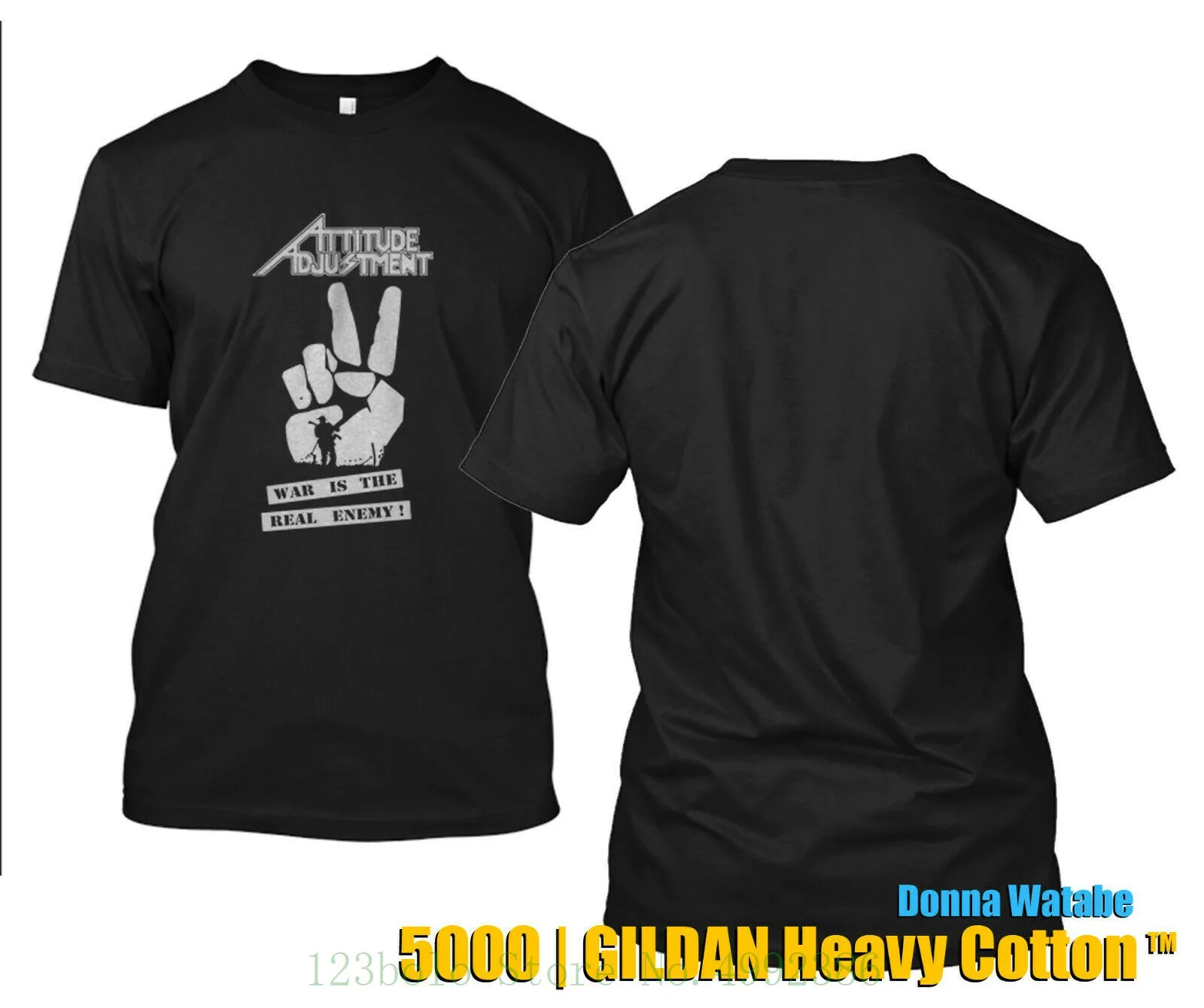 

Heavy Cotton T Shirt Vintage 80s Attitude Adjustment Agnostic S - 2xl New Men's Fashion Short-sleeve T Shirt Mens