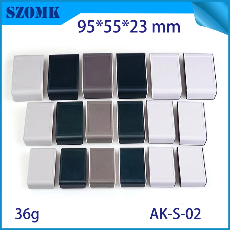 

plastic enclosures for electronics 4 pcs/lot small high quality Black color szomk control housing case for diy pcb design power