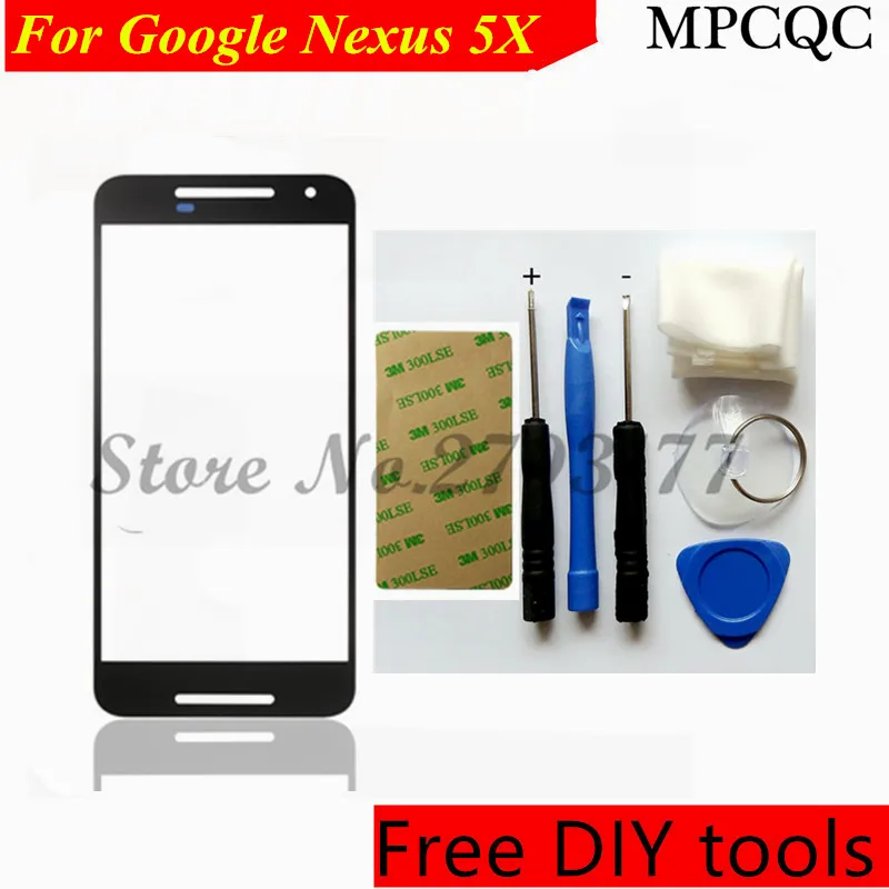 MPCQC Tools+New For LG Google Nexus 5X H790 Front Outer Screen Glass