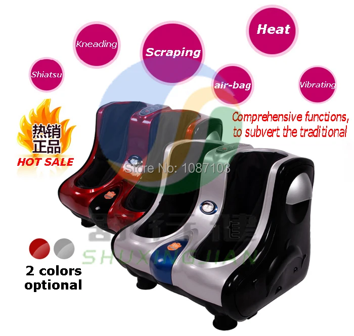 8810 kneading rolling shiatsu leg massager air bag foot massage machine