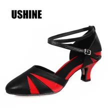 Из ПУ, на каблуке 5 см для сальсы Туфли для латинских танцев женские 513