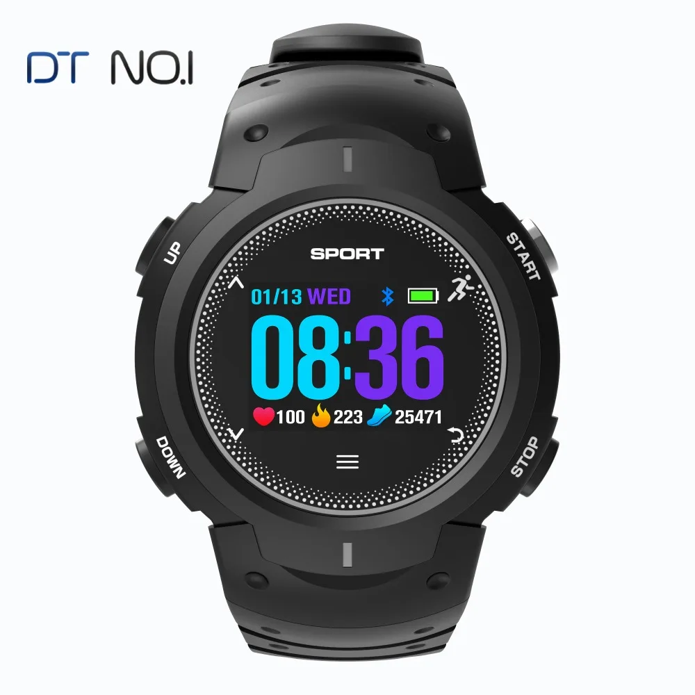DTNO.1 F13 Смарт часы ip68 водонепроницаемые спортивные для бега многоцветные ЖК умные