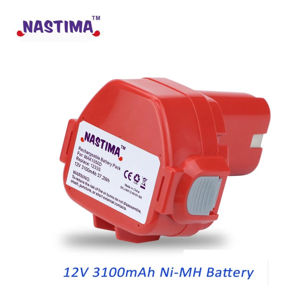 Никель металлогидридный аккумулятор NASTIMA 12 В 3100 мАч для Makita 1220 PA12 1222 1233S 1233SA 1233SB 1235