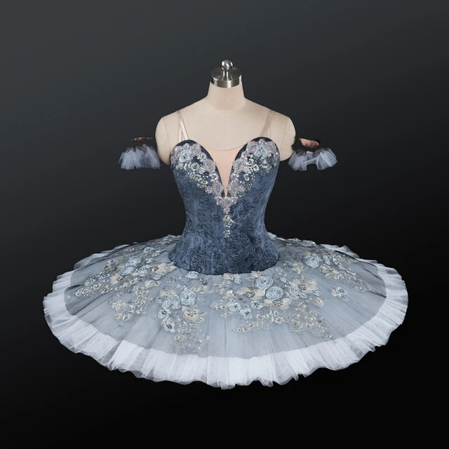 Adult Ballet Costumes Gray Skirt Cinderella Stage Wear For Ballet