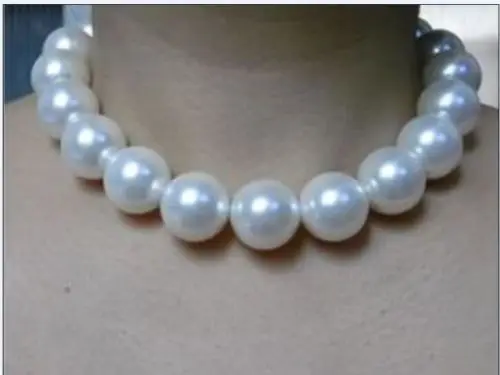 

fast HUGE 17"12-13MM NATURAL SOUTH SEA WHITE PERFECT ROUND GENUINE PEARL NECKLACE