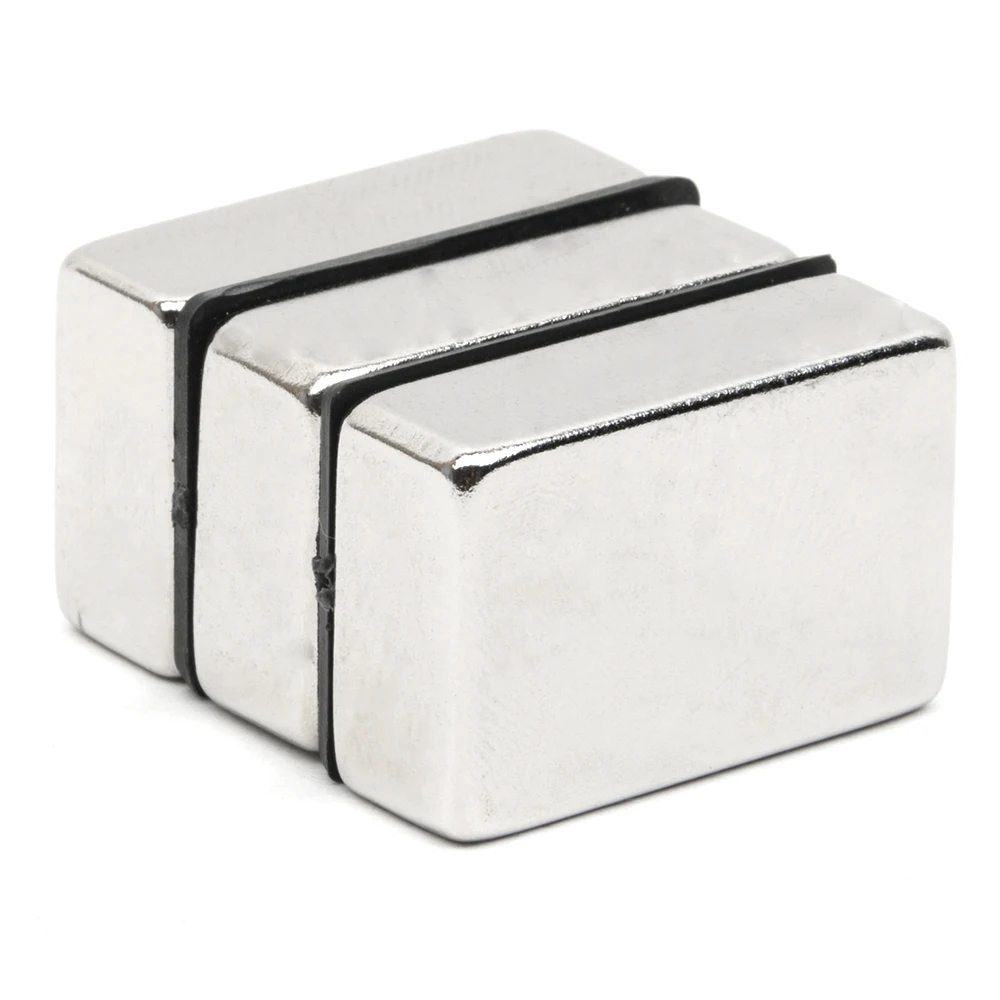 3pcs 28.9*18.9*9.6mm Block N52 Strong Disc Magnets Rare Earth Neodymium Art Craft Fridge Magnet