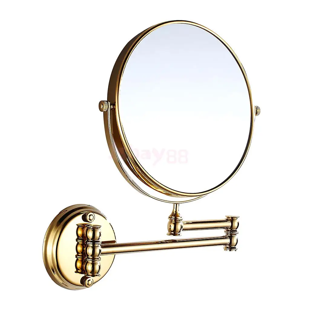 Зеркало для ванной, косметическое зеркало для ванной, настенное увеличительное Европейское двухстороннее удлиненное регулируемое зеркало для макияжа на 2 лица