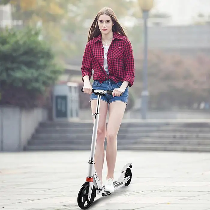 ANCHEER Adult Foldable Kick Scooter Foldable Height Adjustable Foot Kick Scooter Patinete Adulto Clearance Stunt Scooters patine