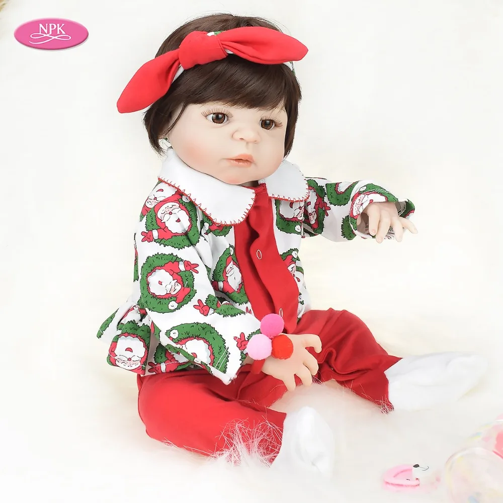 Reborn Toddler Baby Doll 57CM Lifelike Princess Girl Realistic Full Silicone Bath Toy Bebe Reborn Menina Christmas Gift for Kids