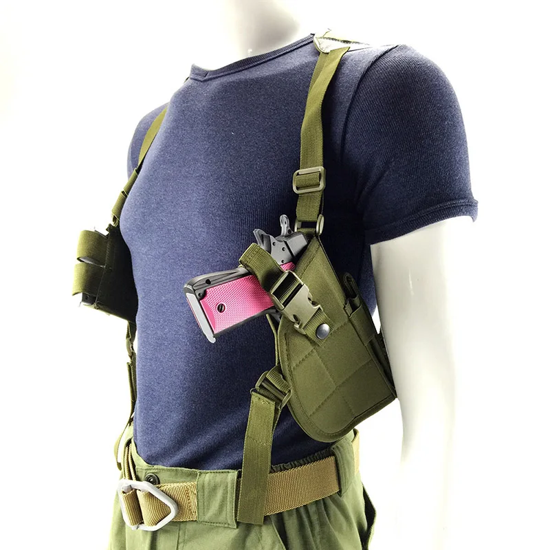

Multicolor 600D Adjustable Nylon Armpit Pistol Holster for Paintball Shooting Wargame Tactical Combat Horizontal Shoulder Gun Po