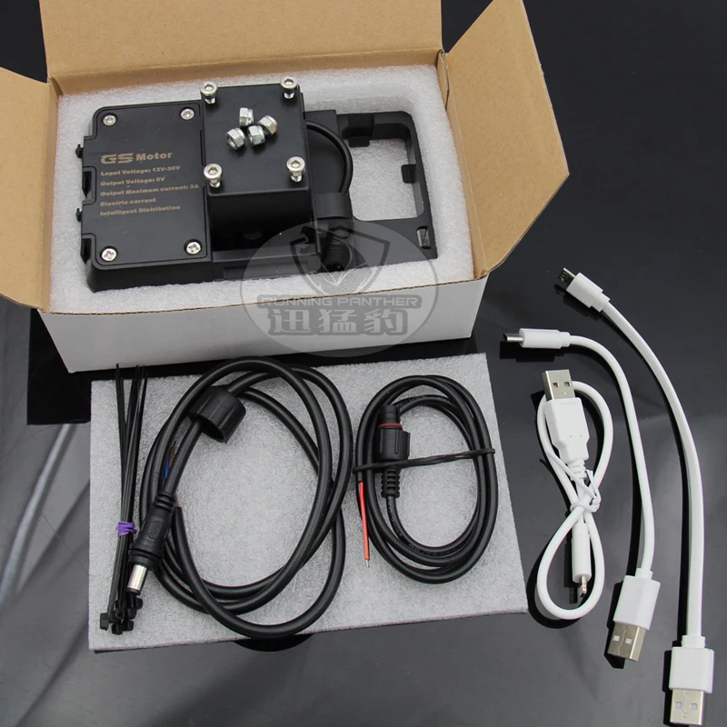 

Bike GP Fits For BMW R1200GS adventure/F700/800GS For Honda CRF1000L Africa Twin CRF1000L 2016 USB phone charging USB Bracket