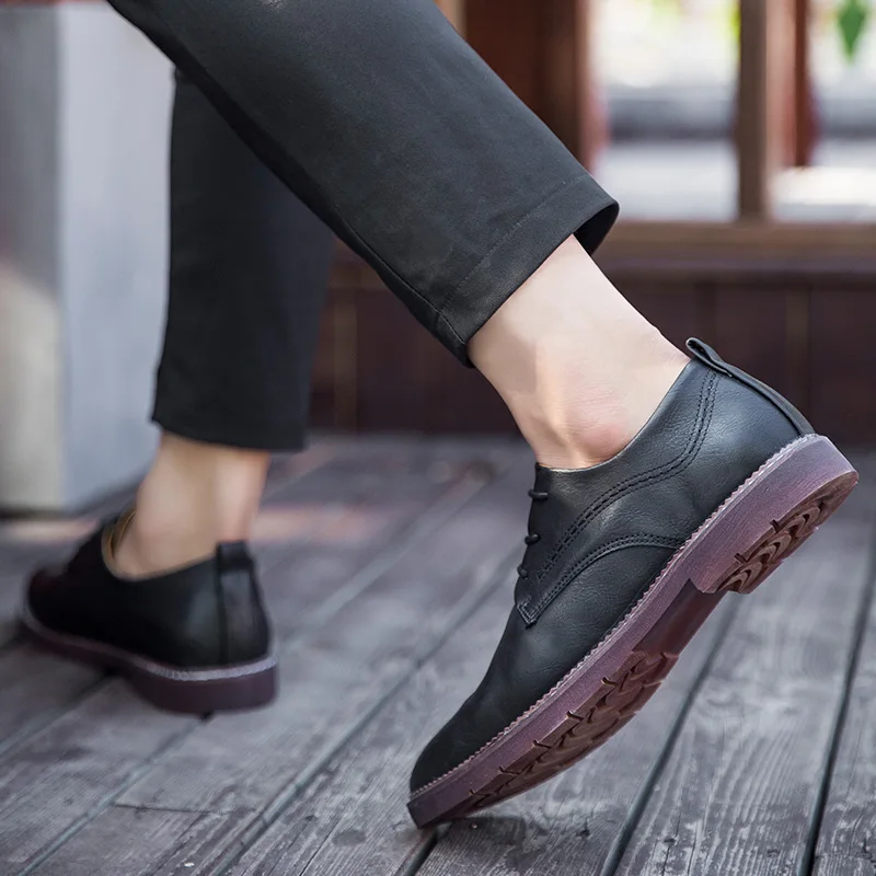 44 Primavera Pu Black Amarillo Simple Negro Hombre 2018 Luz Tamaño Transpirable 39 Negocios 2 Nueva brown Zapatos Moda Otoño Casual Cómodos XHEpHTqZw