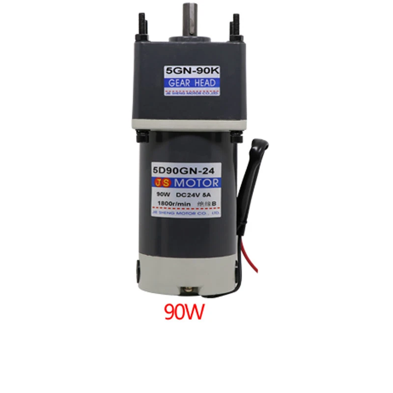 5D90GN DC 24V 90W Permanent Magnet Gear Motor Adjustable Speed CW/CCW Motor 5D90GN DC 24V 90W Permanent Magnet Gear Motor Adjustable Speed CW/CCW Motor