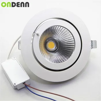 

25W Adjustable COB LED Downlight Rotatable LED trunk light gimbal gimble direction Adjustable LED spotlight LED Ceiling Lamp