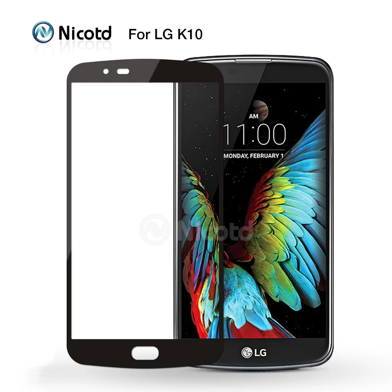 Цветная защитная пленка Nicotd 2.5D на весь экран закаленное стекло для LG V20