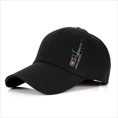 Бренд оптом бейсболка snapback шляпа Весенняя хлопковая кепка хип-хоп облегающая Кепка головные уборы для мужчин и женщин летняя кепка - Цвет: Black