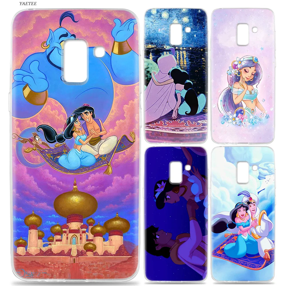 

Offical Original Painted Soft TPU Case For Samsung Galaxy J4 J6 Plus J3 J5 J7 J8 J2 Pro 2018 2016 Cover Aladdin Jasmine