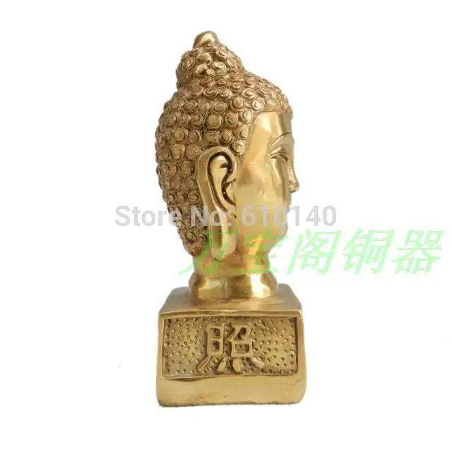 

Fine bronze copper brass Sakyamuni Buddha head