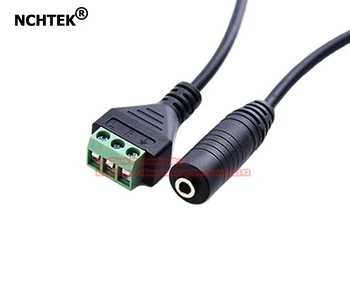 

NCHTEK 3.5mm Stereo Female to 3 Screw Terminal Female Headphone Screw Connection Terminal Converter Cable/Free Shipping/20PCS