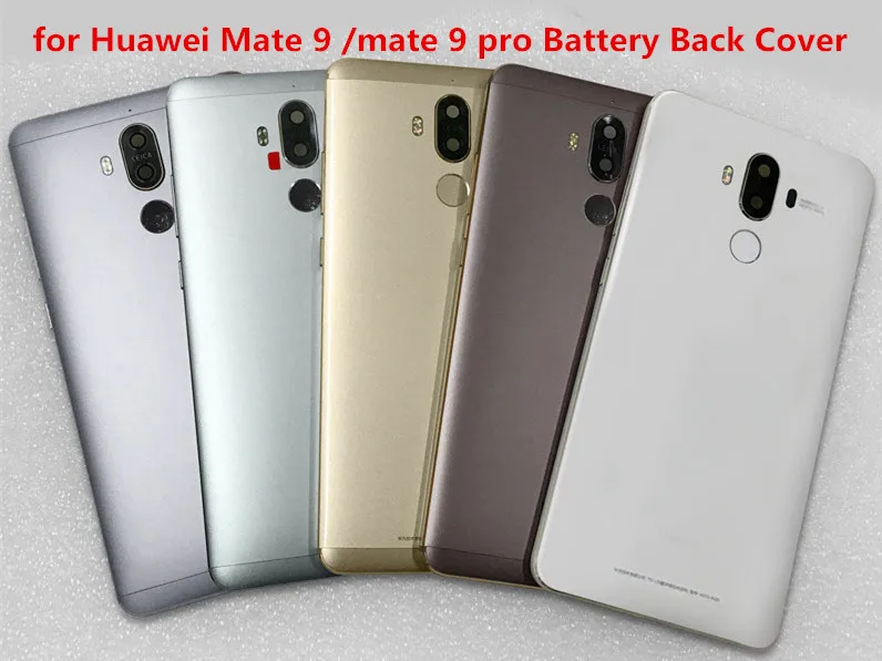 Металлический задний корпус для huawei mate 9 с защитой от отпечатков пальцев, чехол на батарейку с объективом+ боковые кнопки