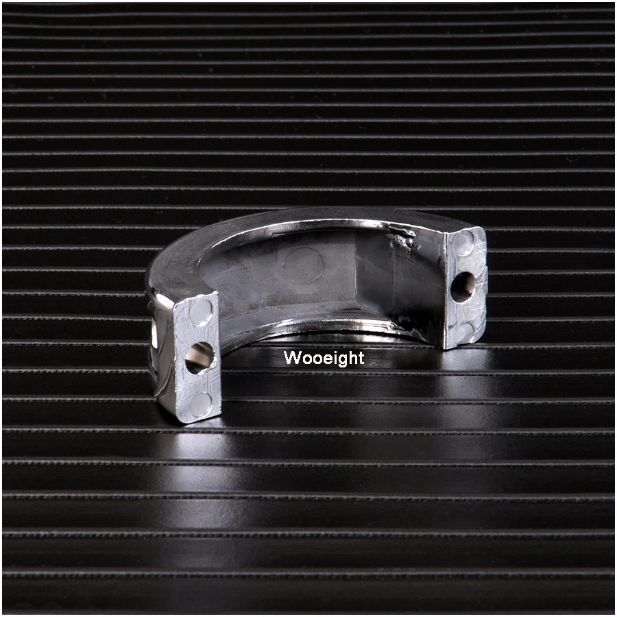 Silver Motorcycle 41mm Tube Turn Signal Relocation Fork Clamp Indicator Turn Signal Mount Bracket For Harley Touring Softail  (7)