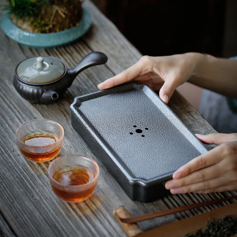 

TANGPIN iron tea tray tea table handmade pot holder kung fu tea accessories