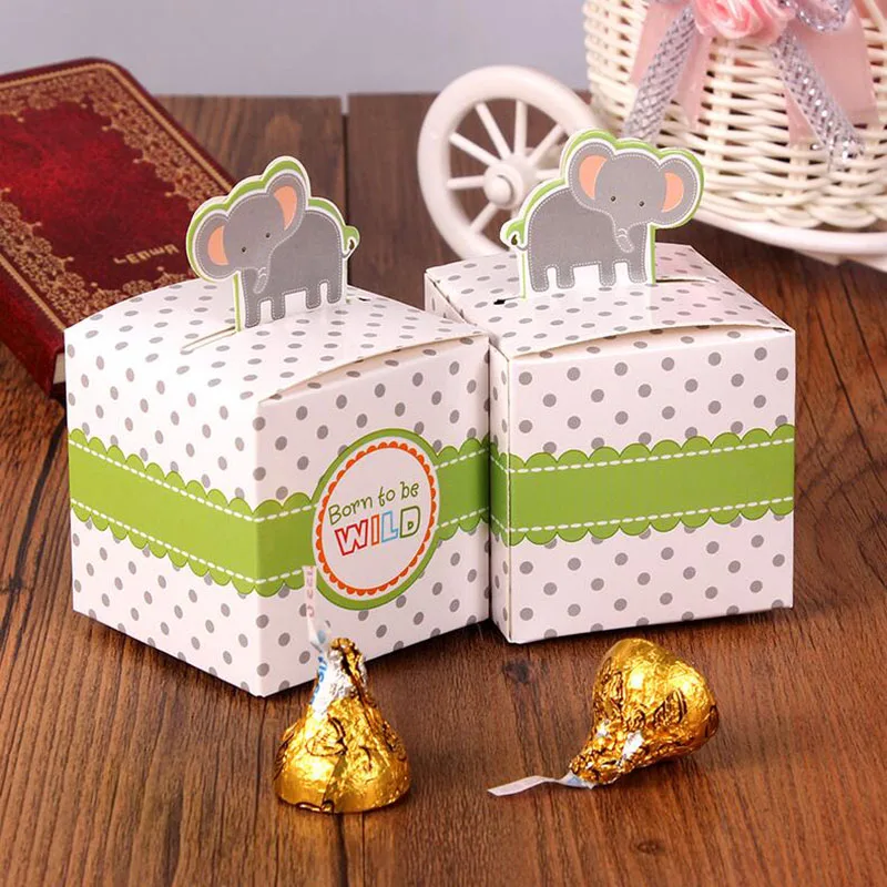 

12pcs Animal Candy Gifts Box Cookie Packaging Box Boy/Girl Kids Birthday Baby Shower Favors Decoration Event & Party Supplies