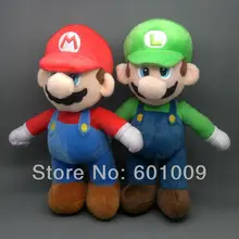 EMS 30/Лот Super Mario Bros. Прямостоящие Марио и Луиджи плюшевые куклы мягкая игрушка 1" игрушка