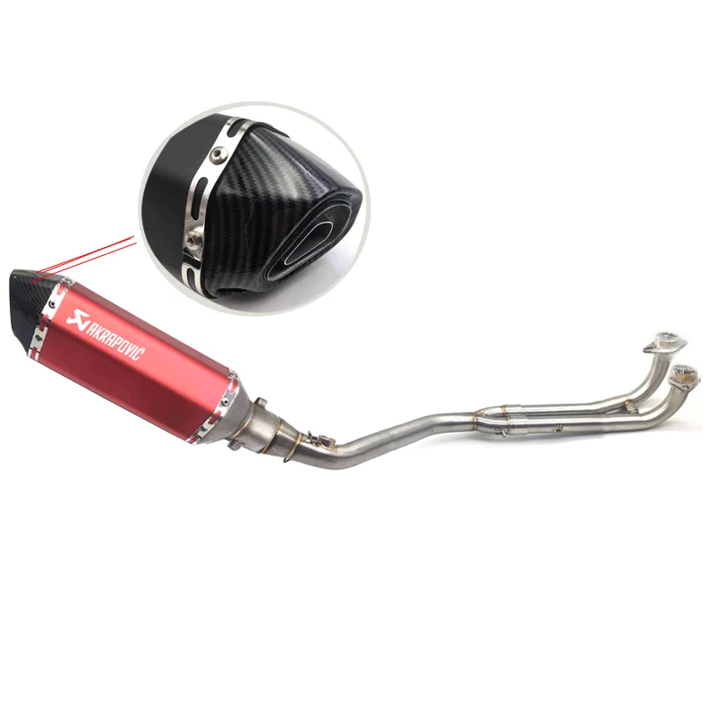 

Full system exhaust pipe with exhaust Slip-On Muffler FOR Yamaha Tmax 500 530 2008-2016 tmax530 tmax500