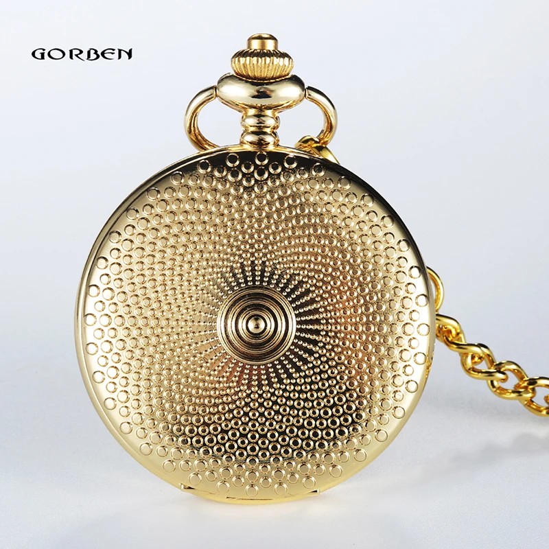 Модные элегантные золото точка Дизайн римская цифра карманные часы Для женщин серебро и золото Гладкий кварцевые карманные часы Брелок