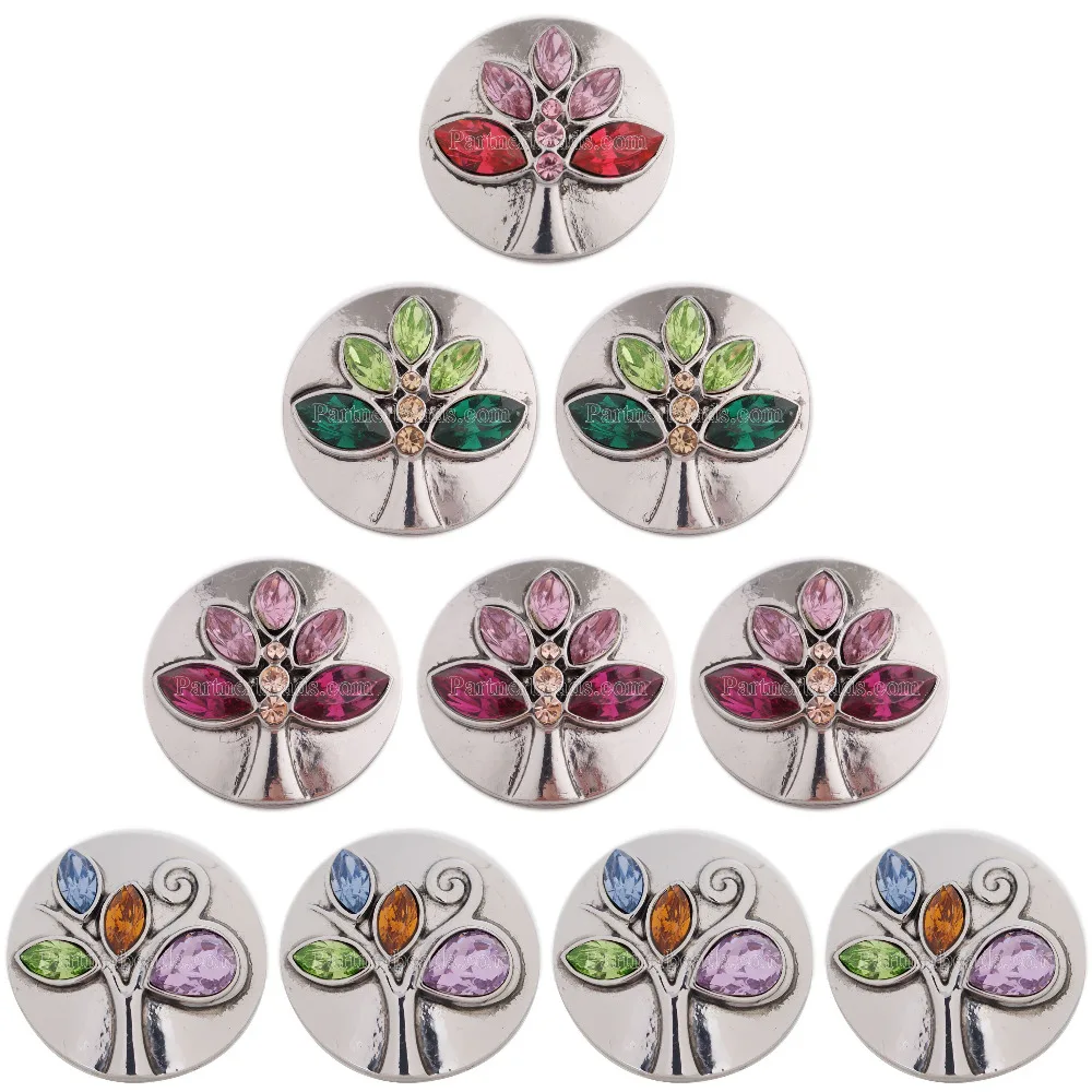 

2018 New Arrival Tree of Life 18-20mm Metal Snap Jewelry Snap Button fit Ginger Snap Bracelets Bangles Women snaps Jewelry