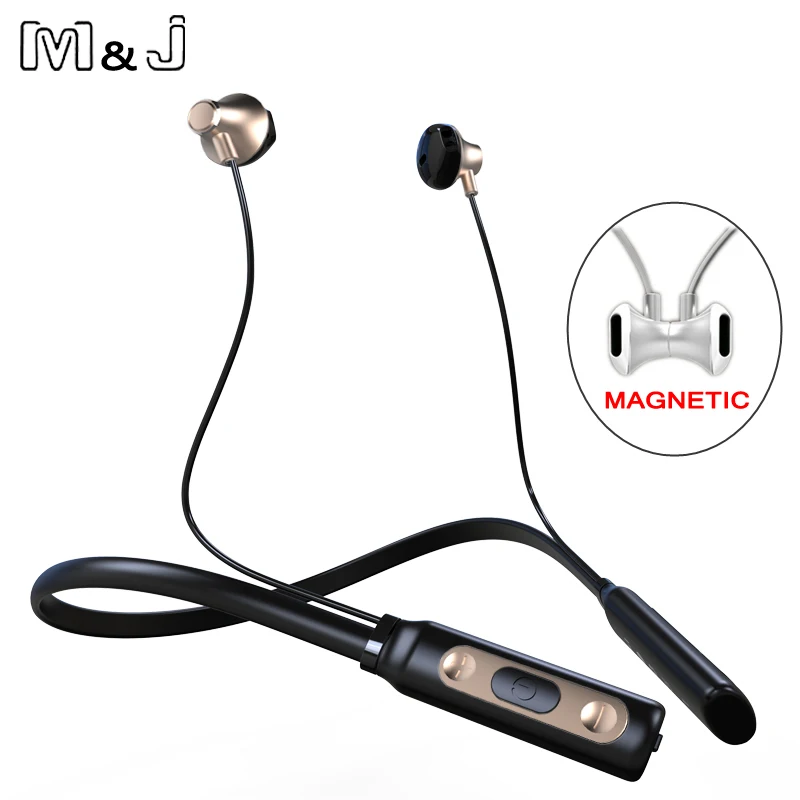 M J Wireless Bluetooth Earphone Headphones with Microphone Sport Stereo V4 1 Bluetooth Earphone For iPhone 7 xiaomi Android Phon