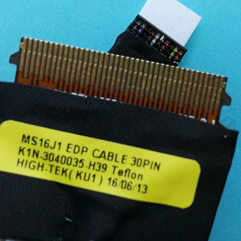 New Original LCD video cable For MSI MS-16J2 GE62 2QC 2QD laptop LCD LVDS LED cable MS16J1 EDP CABLE 30PIN K1N-3040035-H39