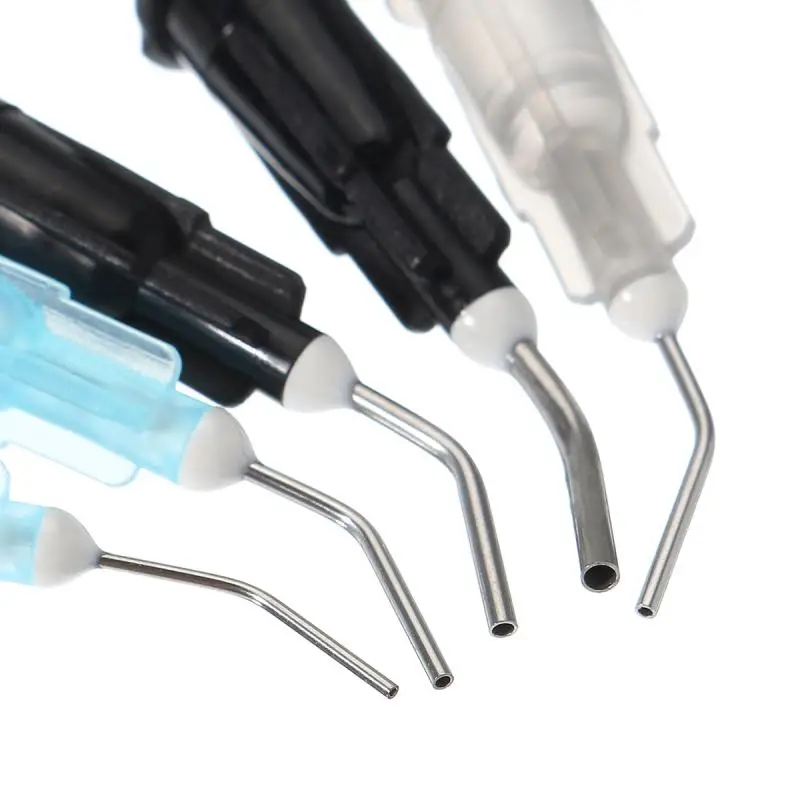 10 шт. оросительный стоматологический одноразовый инструмент шприц с изогнутым материалом наконечник для отбеливания зубов комплект