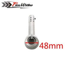 ЧПУ 48 мм мотоцикл угловой глушитель вставка дефлектор конец может дБ убийца глушитель колено