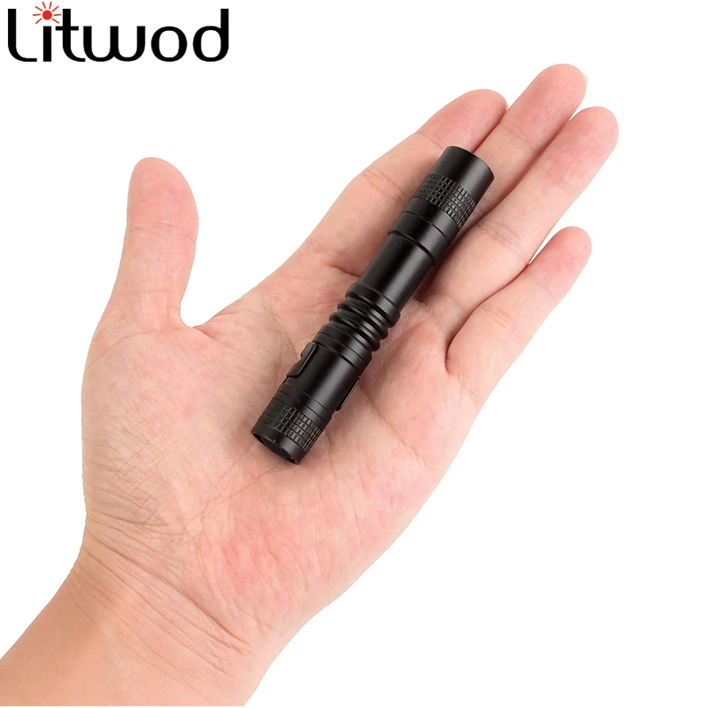 Litwod Z20 Mini Penlight Q5 2000LM светодиодный фонарик карманный фонарь Водонепроницаемый фонарь AAA аккумулятор Мощный светодиодный для ходьбы