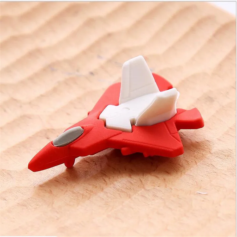 1 шт. корейские Канцтовары CUTE3D самолет моделирование руббр Ластик Мультфильм ученики школьные принадлежности в ластик для детей студенческие сувениры