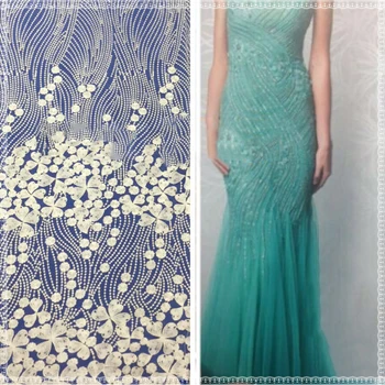 

free shipping Soft African French Lace Fabrics nice Quality African Tulle Lace Fabric For Wedding